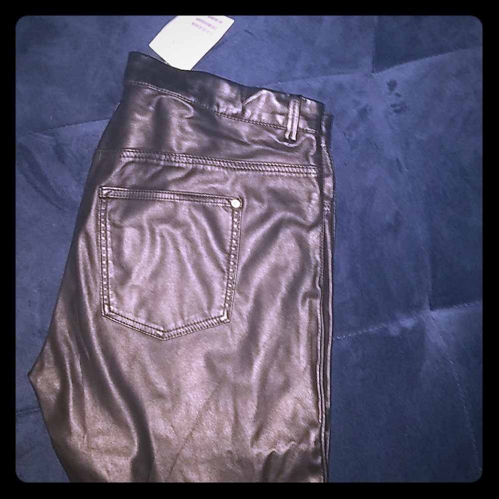 H&M Faux Leather Pants